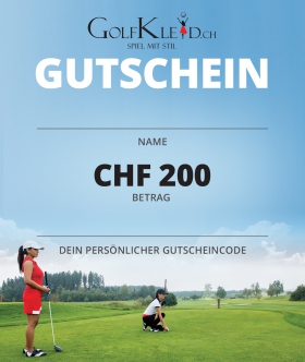 Golfkleid Gutschein CHF 200